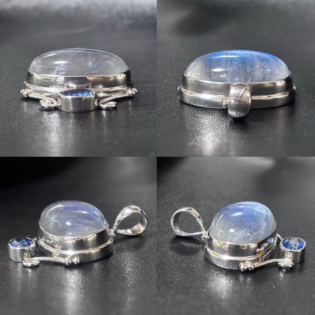 新春セール【目をひく見事なブルー】カナダ人作家一点もの　シルバージュエリー　PT