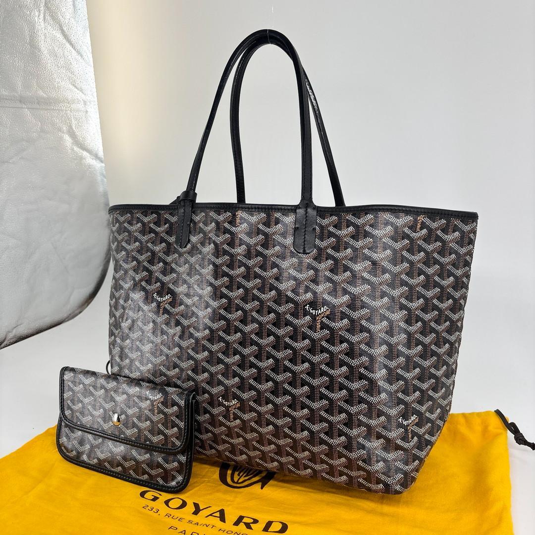 超極美品 ゴヤール サンルイPM トートバッグ ハンドバッグ ブラック メンズ