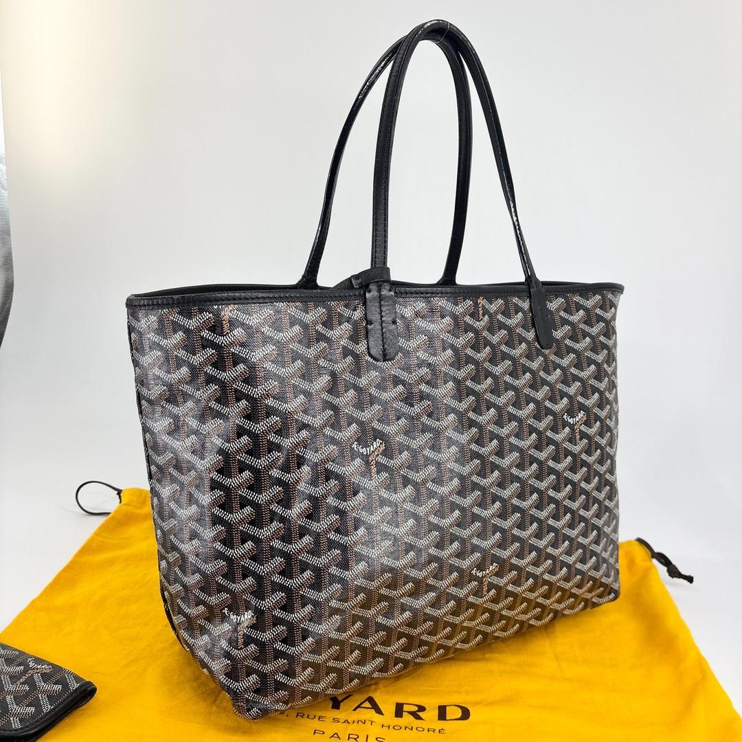 超極美品 ゴヤール サンルイPM トートバッグ ハンドバッグ ブラック メンズ