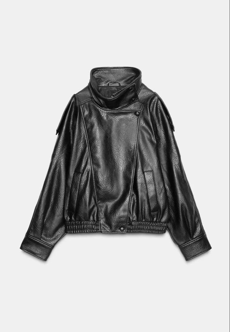 ZARA フェイクレザージャケット XL