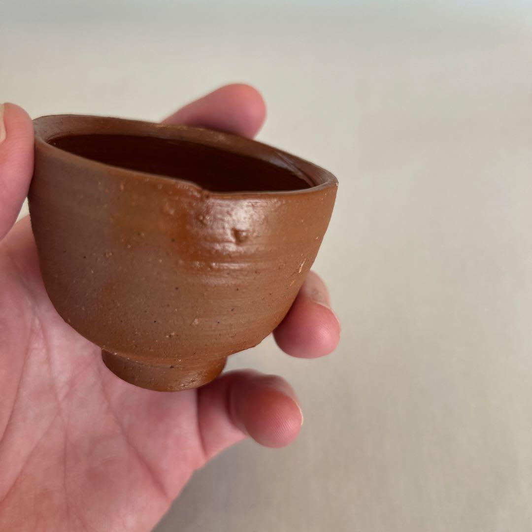 『値引き』【貴重】人間国宝　藤原啓 ぐい吞　 火縄