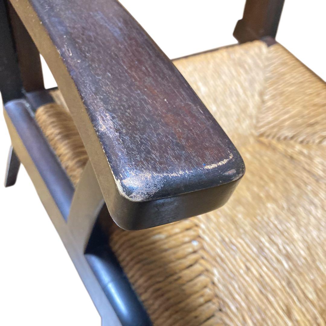 松本民芸家具 520L型 ミズメザクラ ラッシチェア④