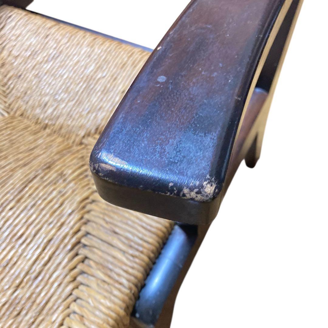 松本民芸家具 520L型 ミズメザクラ ラッシチェア④