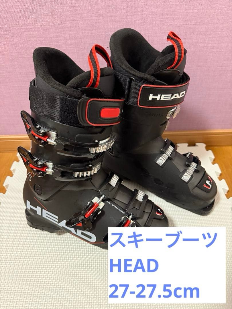 HEAD スキーブーツ ブラック/レッド 27/27.5cm