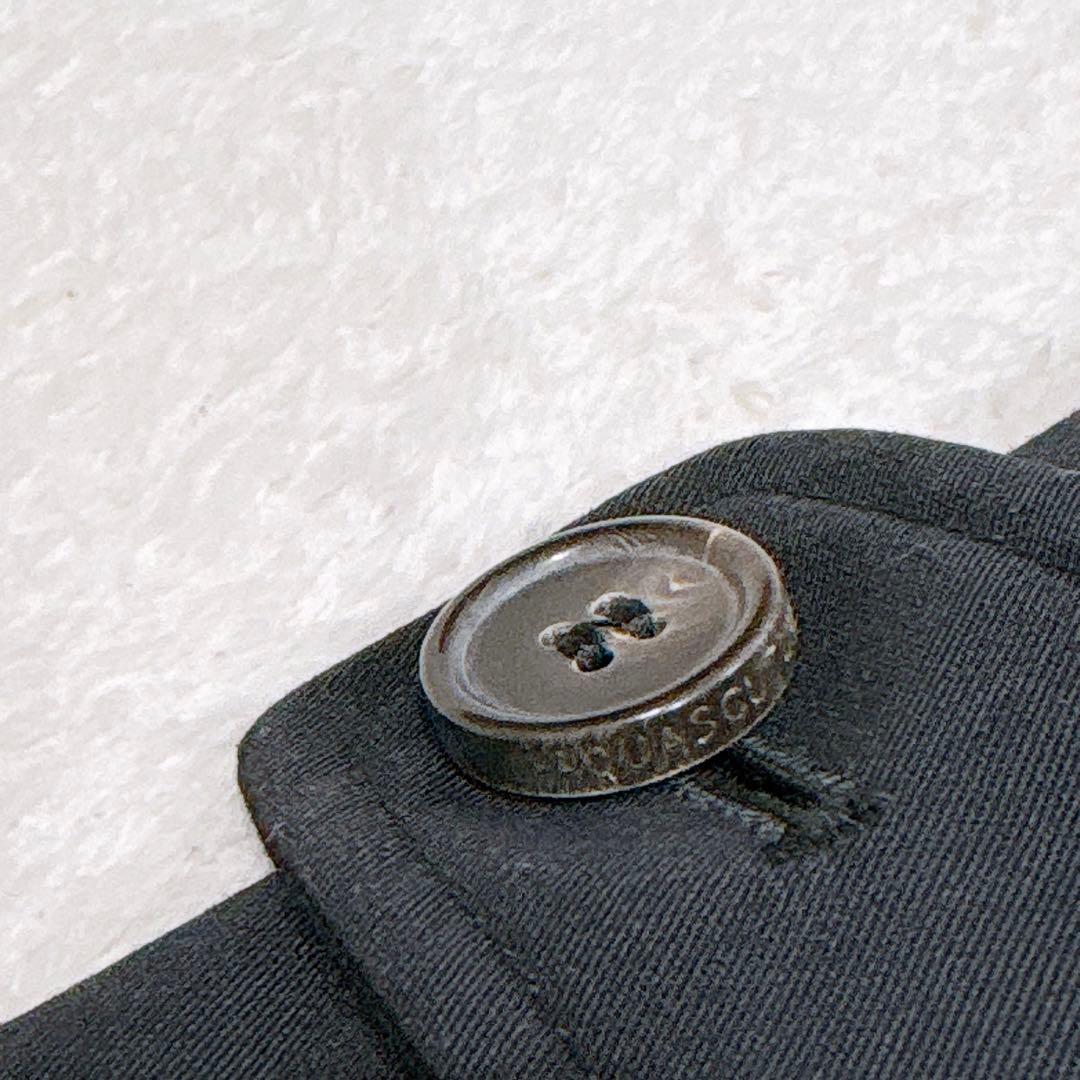 新品同様✨　アクアスキュータム　ステンカラーコート　ブラック　黒　XL