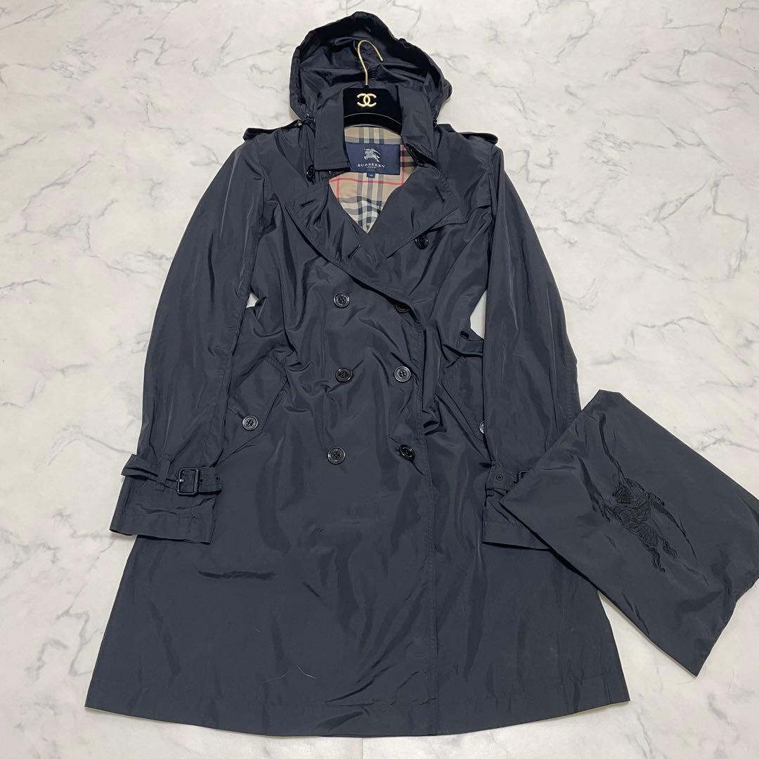 Burberry ロンドン トレンチコート ナイロン ノバチェック ポケッタブル