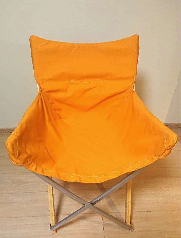 【廃盤品】Peakスノーピーク Take!チェア　オレンジ　黄　折畳椅子