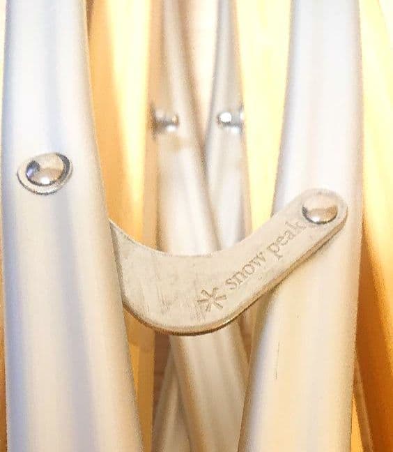 【廃盤品】Peakスノーピーク Take!チェア　オレンジ　黄　折畳椅子