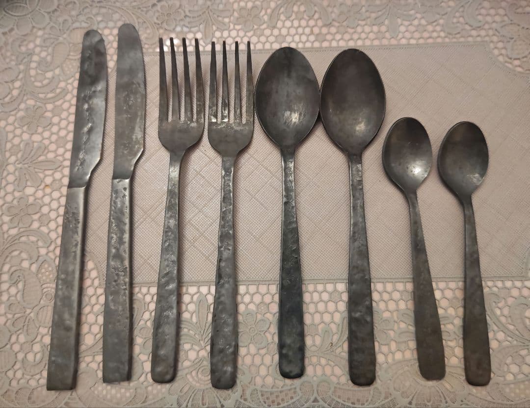 リーネヴェール　アンティーク風　カトラリーセット8点　ナイフ　フォーク　スプーン