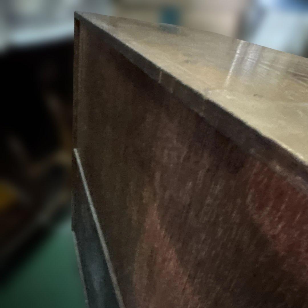 昭和レトロ　木製ガラス扉付きキャビネット