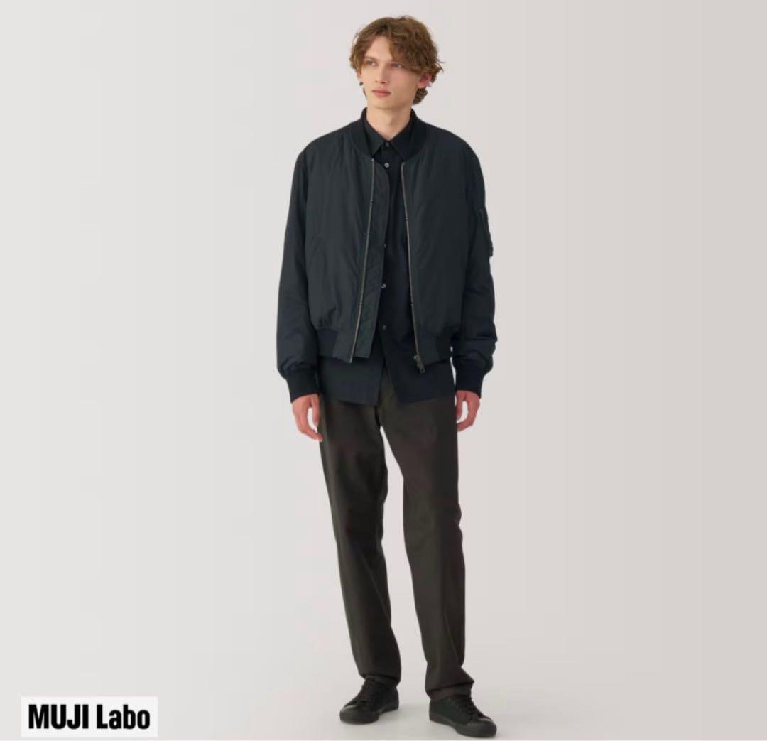 MUJI Labo 無印良品 MA-1ダウンブルゾン 黒　Lサイズ
