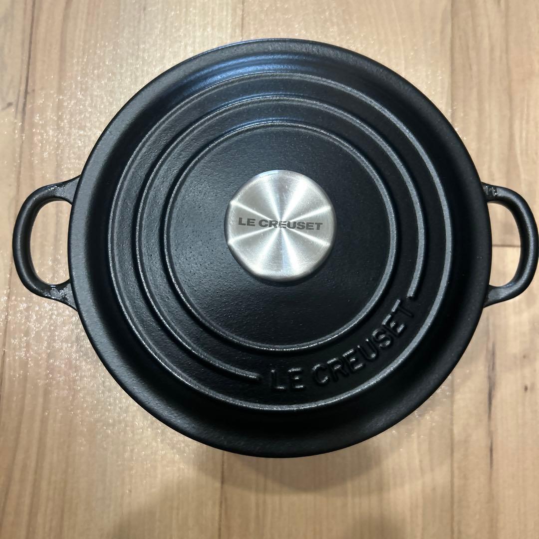 LE CREUSET両手鍋 ブラック　20
