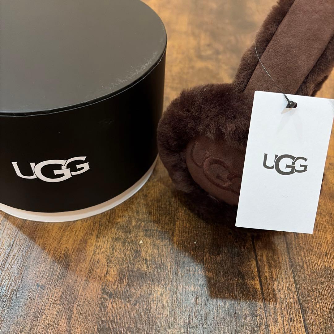 UGG ブラウンファー耳あて・イヤーマフ