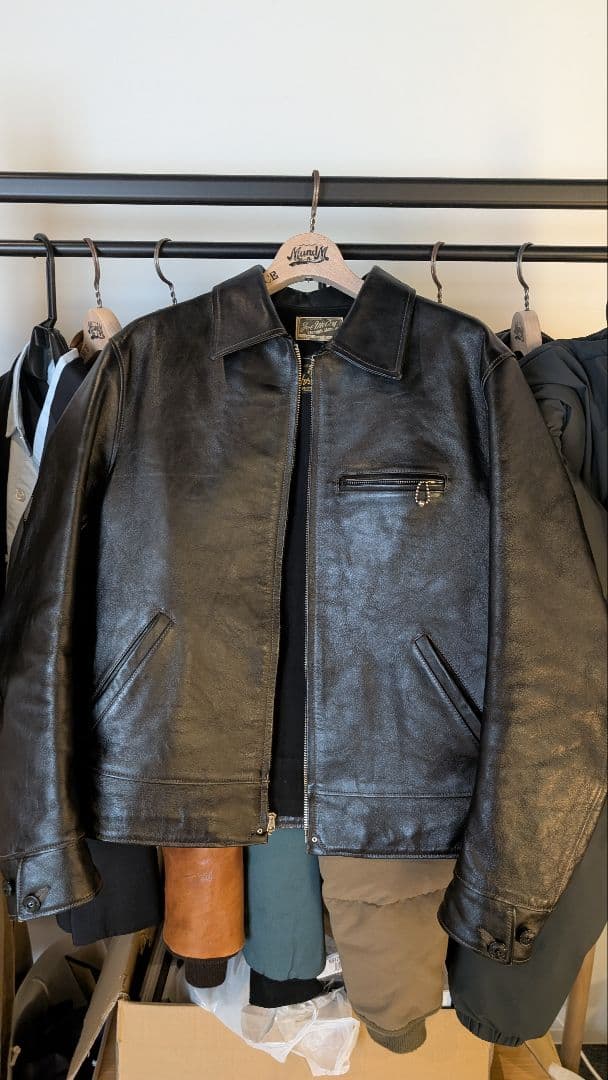 値下中【42サイズ】マッコイズホースハイド革ジャン SPORTS JACKET