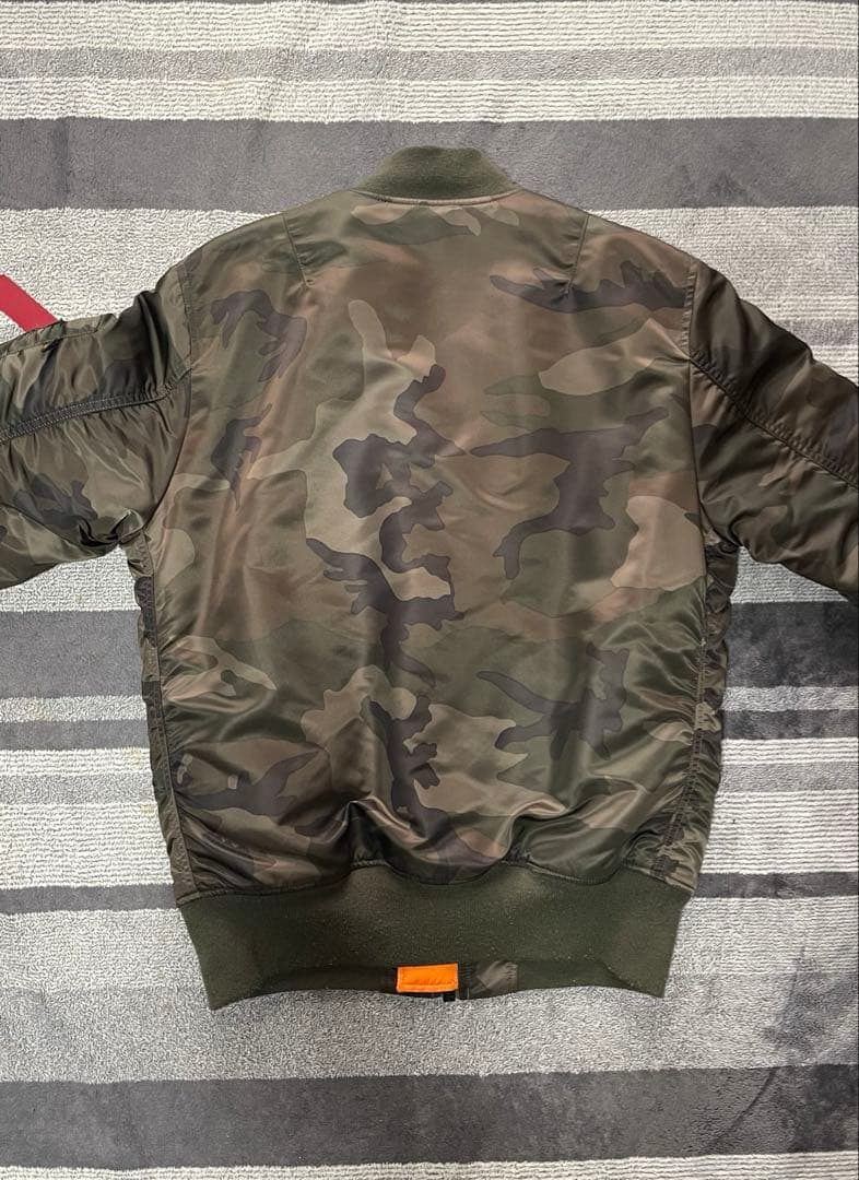 ALPHA INDUSTRIES MA-1 フライトジャケット　カモ　迷彩 L