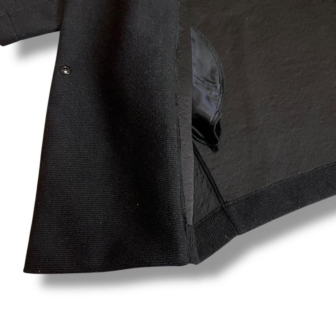 アパルトモン✨ リアリティスタジオ✨ウールコクーンコート　ロング　ブラック　XS