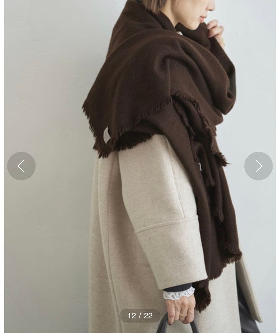 IENA NIMNIMDUAI ストール ブラウン