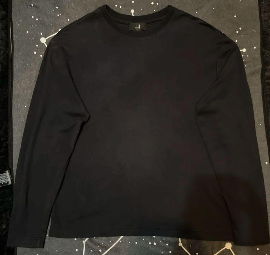 未使用7万 ダンヒル dunhil 長袖 カットソー ロングスリーブ ADロゴ