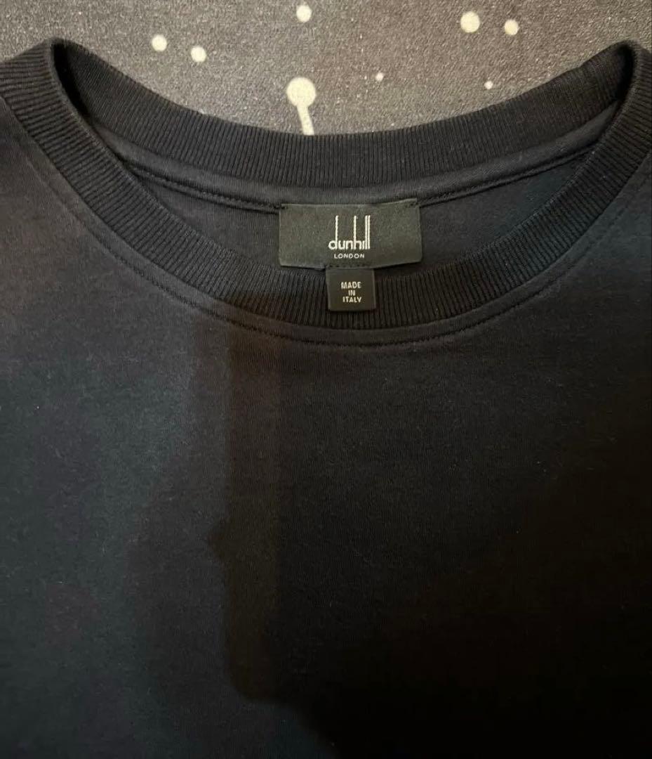 未使用7万 ダンヒル dunhil 長袖 カットソー ロングスリーブ ADロゴ
