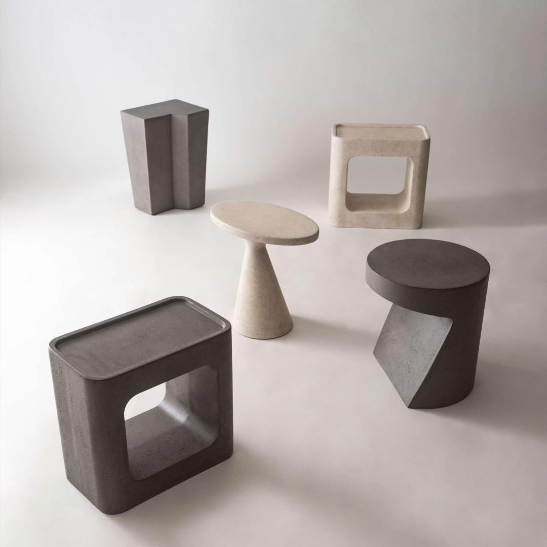 アーバンモダン サイドテーブル アイボリー ベッドサイド コーヒー ソファ 花台