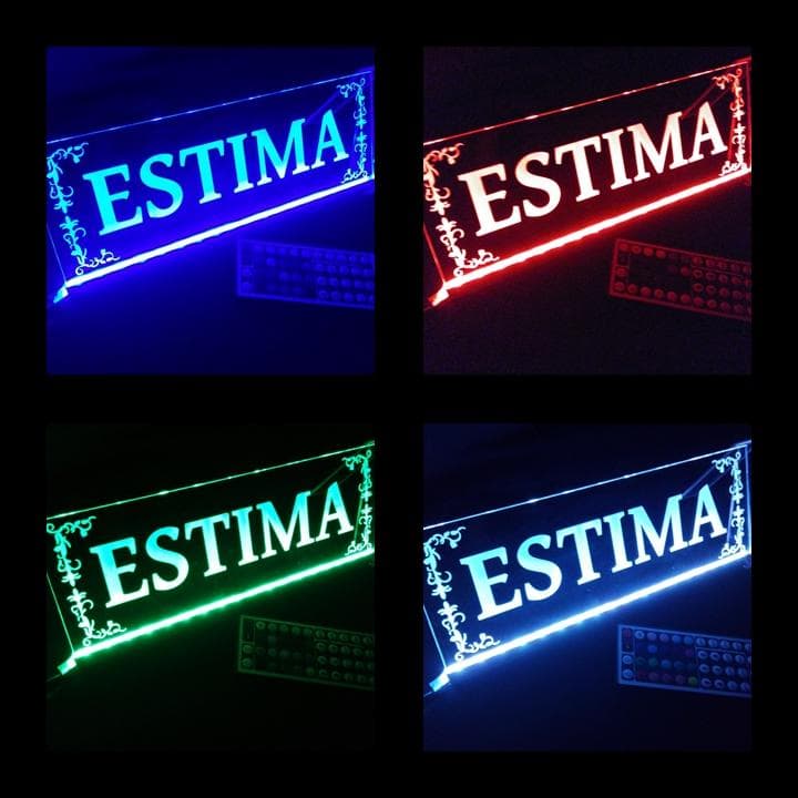 エスティマ① LEDアクリルプレート 内装 ライト カスタム 50系 アエラス