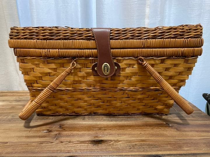 アメリカンアンティークピクニックバスケット♡