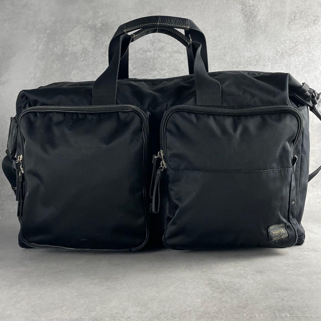 入手困難✨ ポーター porter ボストンバッグ 2way 大容量 ロゴ