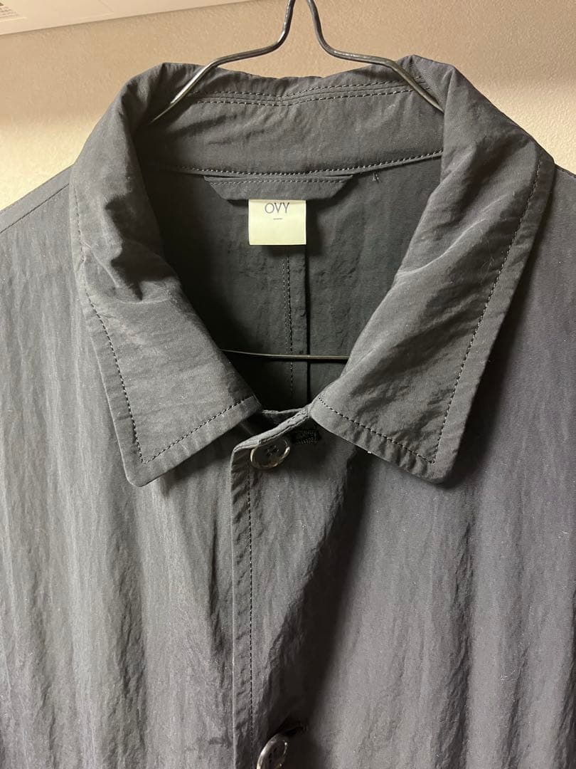 小物 ovy Basic Nylon Bal Collar Coat (black)