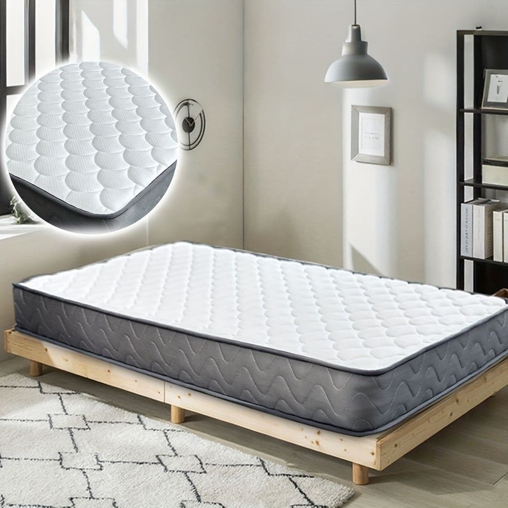 プレミアムスプリング式マットレス 21cm 圧縮包装 快適睡眠 120×195