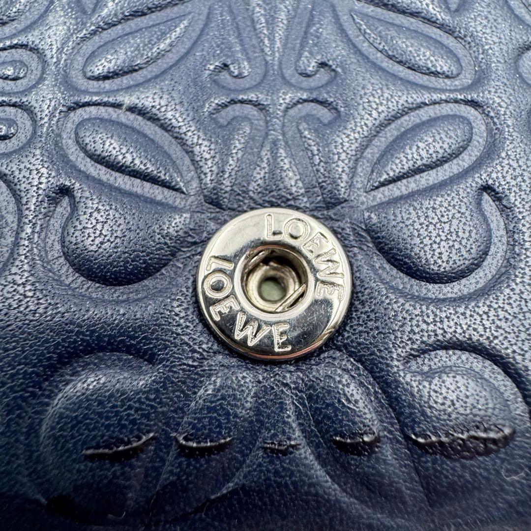 LOEWE リピートアナグラム　長財布　二つ折り　小銭入れあり　保存袋付き