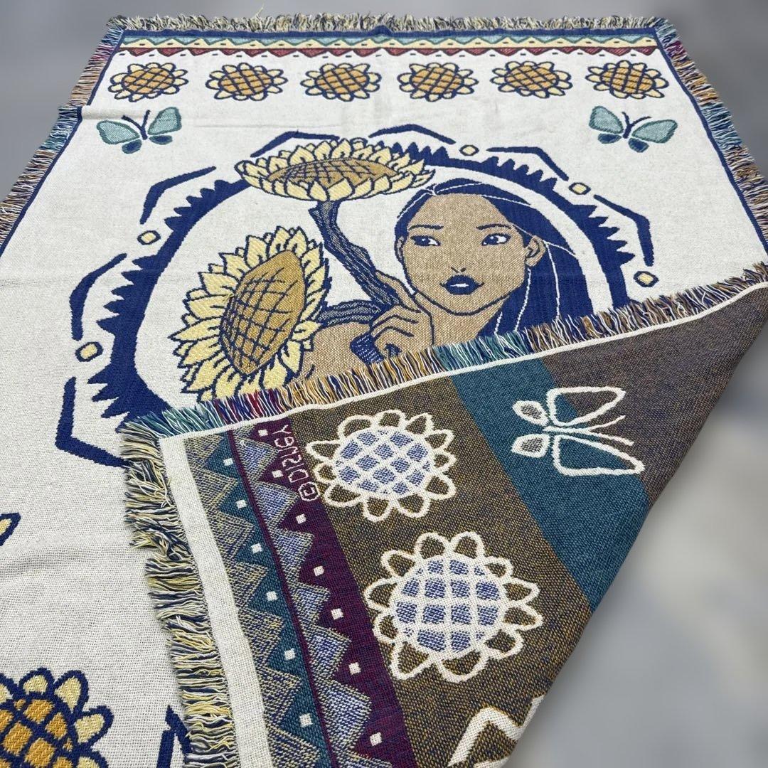 ディズニー　ポカホンタス　マルチカバー　ソファーカバー　ラグ　180x121