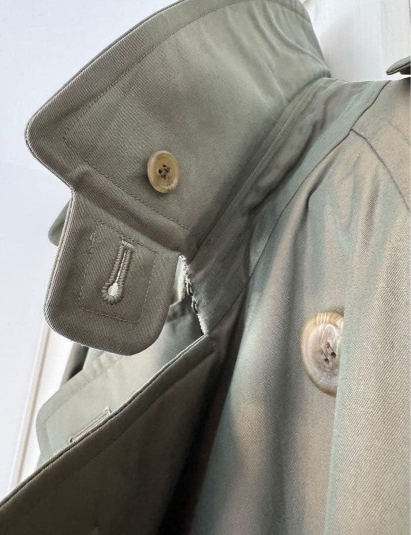バーバリー　トレンチコート　175 モスグリーン　ビンテージ美品