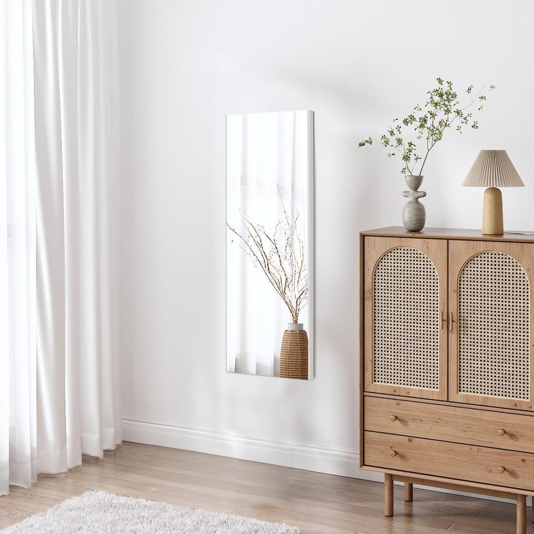 フィルムミラー 全身鏡 幅100cmx160cm 割れない鏡 壁掛け ブラック黒