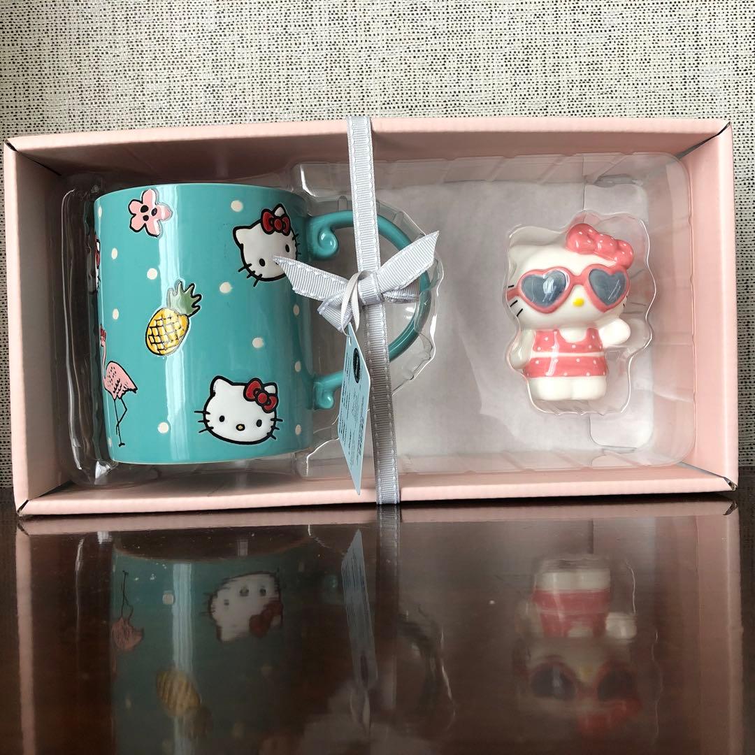 ハローキティ ポルカドットフィギュア ギフトセット ブルースカイ クレイワークス