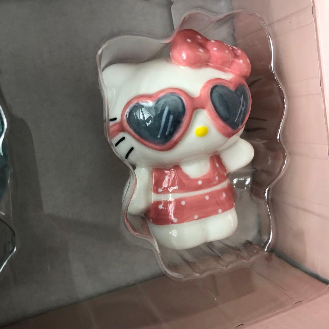 ハローキティ ポルカドットフィギュア ギフトセット ブルースカイ クレイワークス