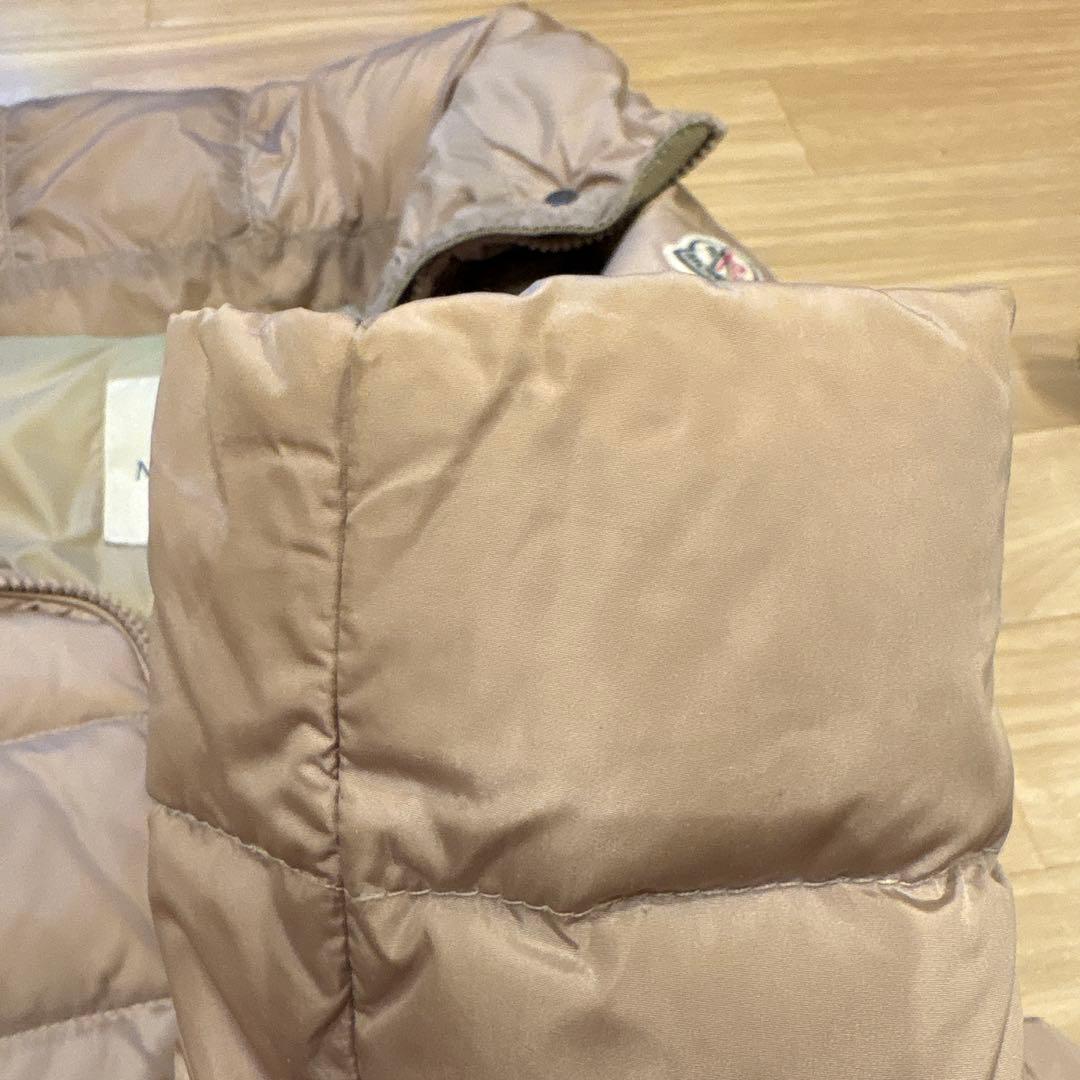 MONCLER ベージュ ダウンジャケット フード付き サイズ0