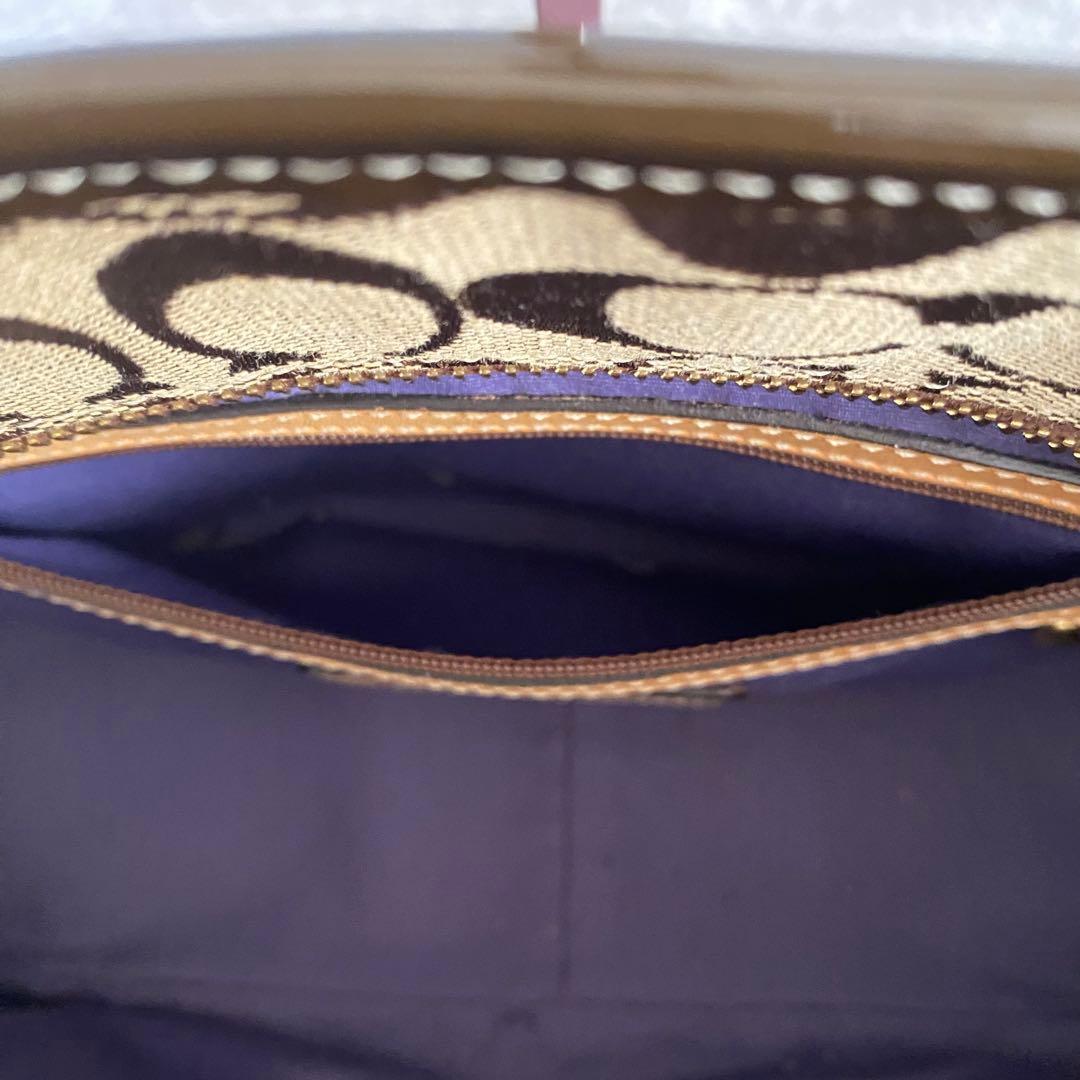 COACH トートバッグ パッチワーク A4 ハラコ スエード ヴィンテージ