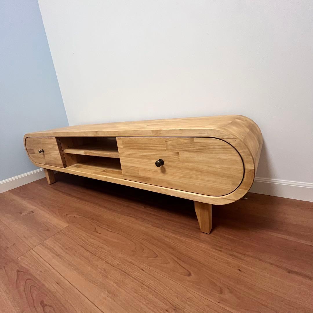 北欧風 テレビボード パイン材 無垢　ハンドメイド 新品 一点もの TVボード