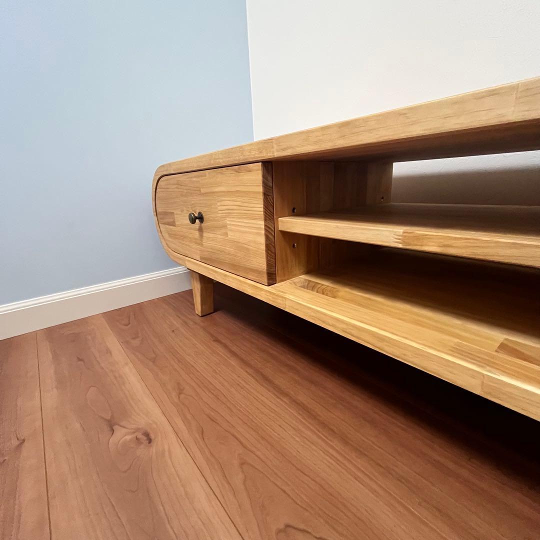 北欧風 テレビボード パイン材 無垢　ハンドメイド 新品 一点もの TVボード