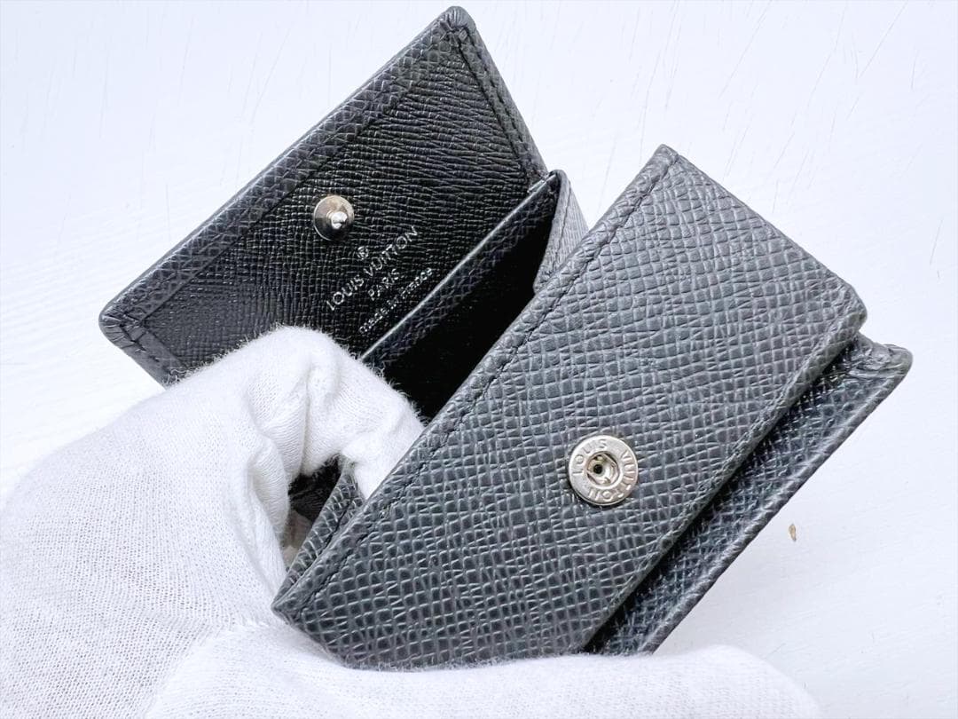 美品　ルイヴィトン　タイガ　ボワット　スクエア　ケース　M30384