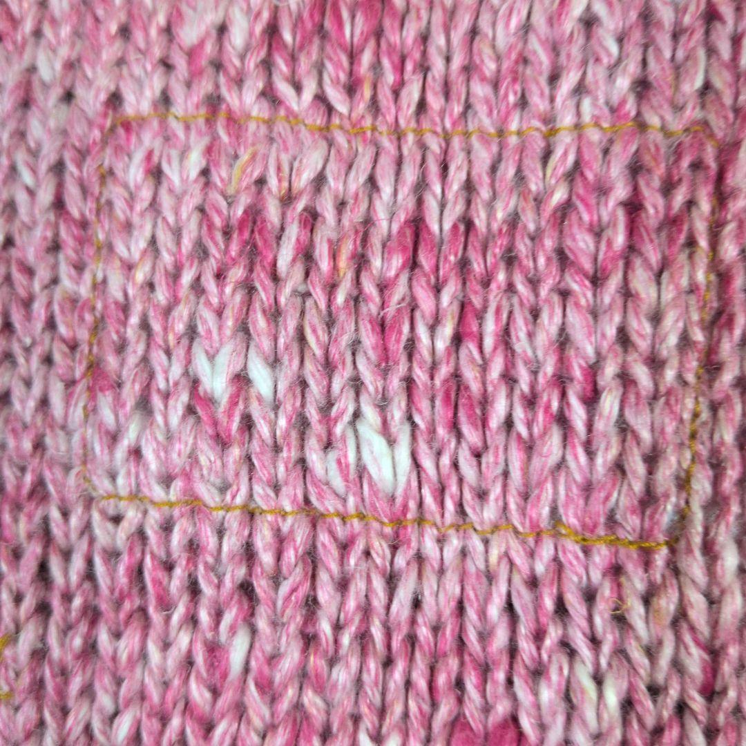 未使用タグ付　45rpm　リネン天竺のグリューネックニット