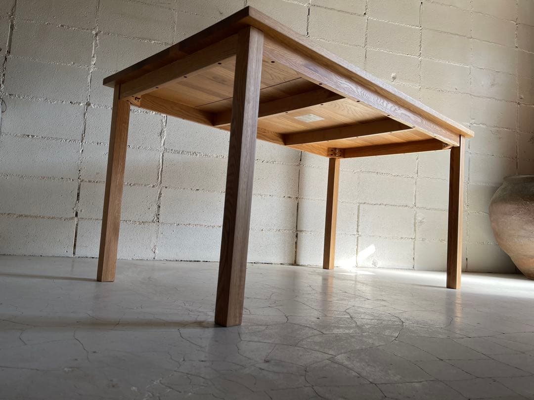 無印良品 MUJI ダイニングテーブル　オーク無垢材　140サイズ　節ほぼ無し