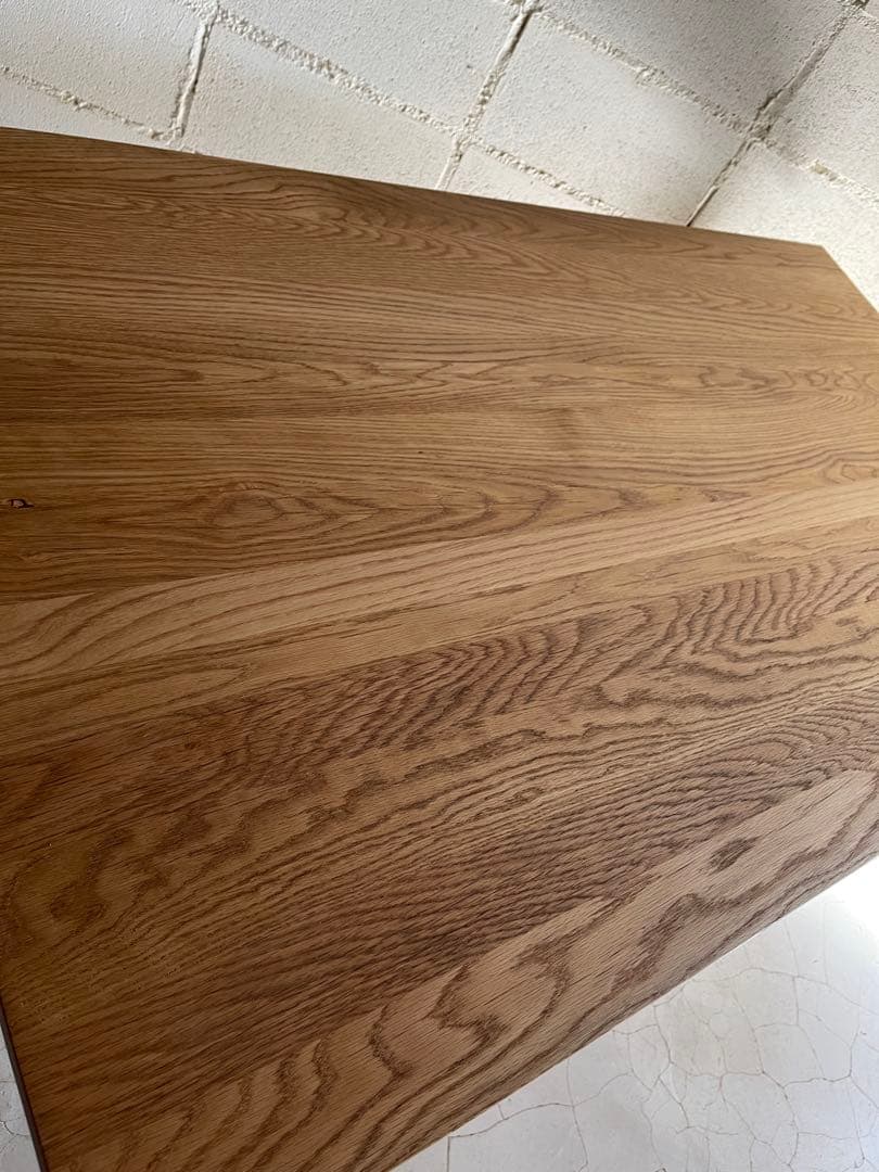 無印良品 MUJI ダイニングテーブル　オーク無垢材　140サイズ　節ほぼ無し