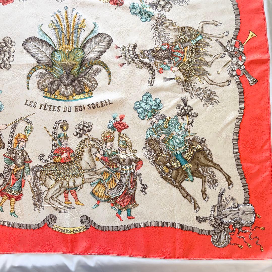 HERMES エルメス スカーフ カレ90 王の祝祭 美品 LES FÊTES