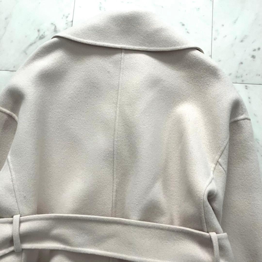 は*る様 人気 ノーク ウールリバーコート ロング ガウン ベルト 1