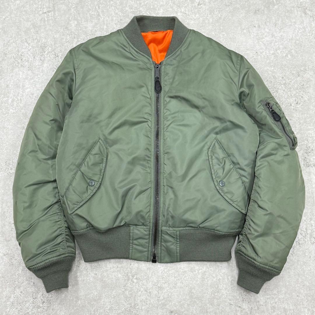 ◎AVIREX MA-1 フライトジャケット ボンバージャケット L カーキ