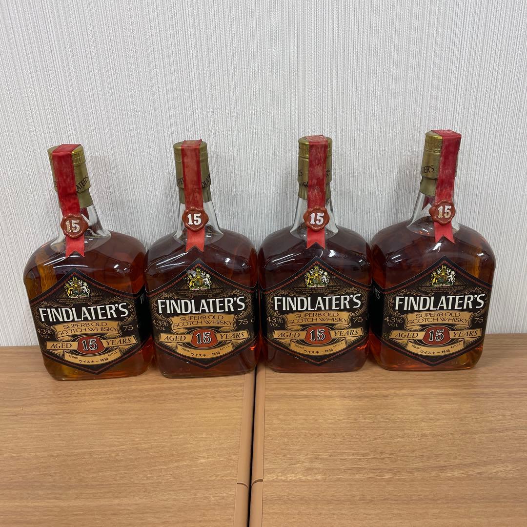 FINDLATER'S 15年 スコッチウイスキー 750ml 4本セット