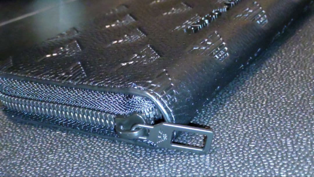 ARMANI アルマーニ 長財布 レザーウォレット 黒 [並行輸入品]