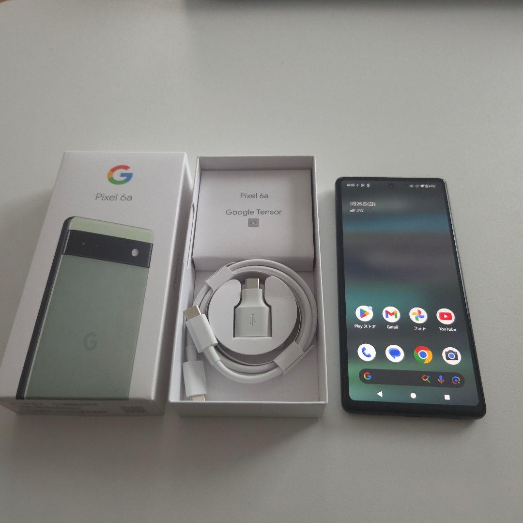 Pixel6a アンドロイド16 6/128GB シムフリー ピクセル 738