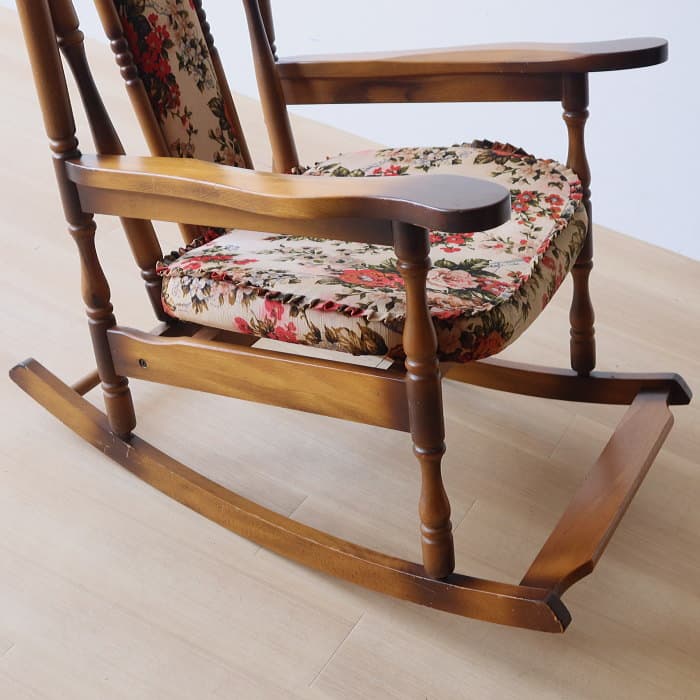 アンティーク ロッキングチェア レトロ 古家具 ブナ材